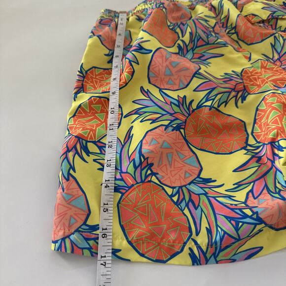 Tipsy Elves Swim Trunks Mens Medium Pineapple All Over Print Beachy Preppy READ - Picture 6 of 9